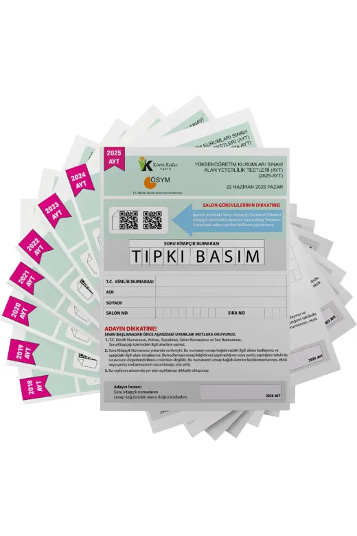 İnformal Yayınları AYT-TIPKIBSMPKT4044 2026 Ayt Sayısal Ösym Çıkmış Soru Tıpkı Basım 9Lu Deneme Paketi Türkiye Geneli Çözümlü Set