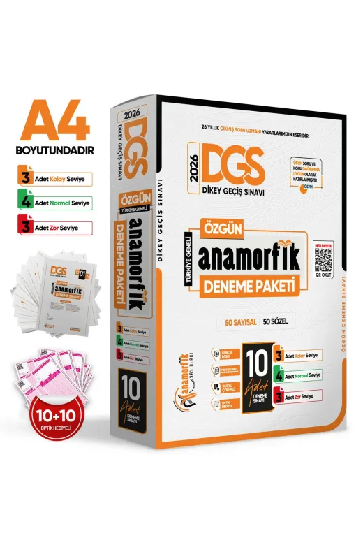 İnformal Yayınları DGS10LUDENEME4044 2026 Dgs Anamorfik Yayınları 10Lu Deneme Paketi  Özgün Yeni Nesil Türkiye Geneli Dijital Çözümlü