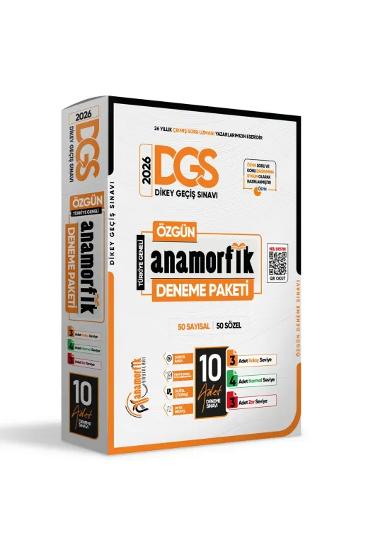 İnformal Yayınları DGS10LUDENEME4044 2026 Dgs Anamorfik Yayınları 10Lu Deneme Paketi  Özgün Yeni Nesil Türkiye Geneli Dijital Çözümlü