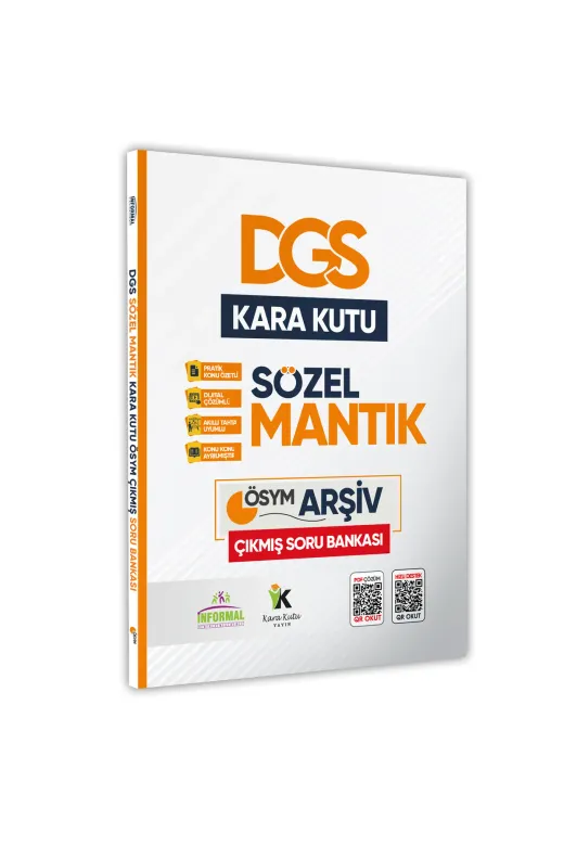 İnformal Yayınları DGSMANTIK4044 Dgs Sayısal Ve Sözel Set Kara Kutusu Konu Özetli Tamamı Dijital Çözümlü Soru Bankası