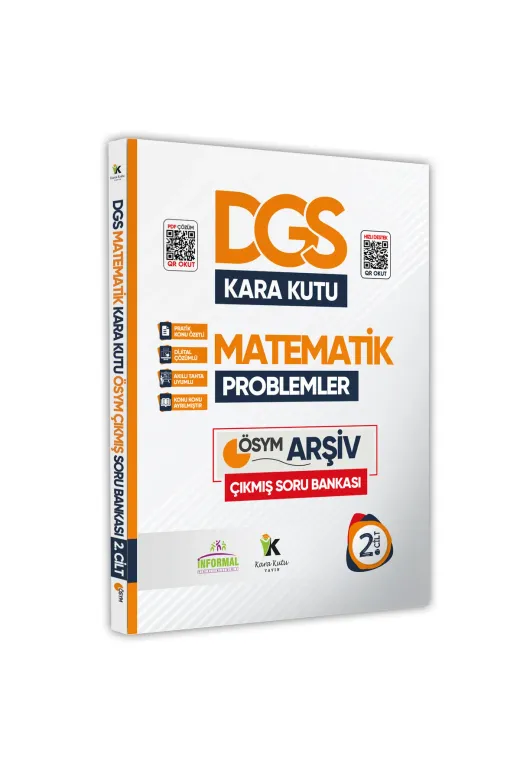 İnformal Yayınları DGSMATC2 Dgs Matematiğin Kara Kutusu 2.cilt Problem K.ö. Dijital Çözümlü Ösym Çıkmış Soru Havuzu Bankası