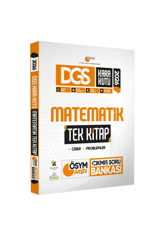 İnformal Yayınları DGSMATTEKGEO2021 2026 Dgs Ösym Kara Kutu Matematik Tek Kitap Ve Geometri Ösym Çıkmış Soru Bankası 2Li Set Özetli