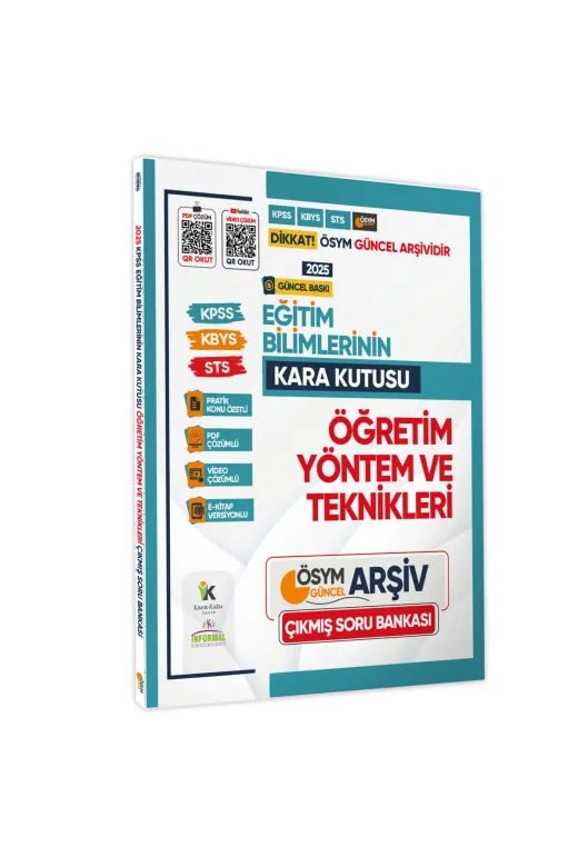 İnformal Yayınları EGITIM6LISAHTEK4044 Eğitim Bilimlerinin Kara Kutusu Konu Özetli Dijital Çözümlü Çıkmış Soru Bankası 6Lı Avantajlı Paket