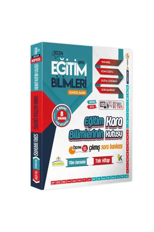 İnformal Yayınları EGITIMKARAŞAH2LI4044 Kpss Eğitim Bilimlerinin Kara Kutusu Ve Eğitim Bilimleri Anamorfik Tek Kitap 2Li Soru Bankası