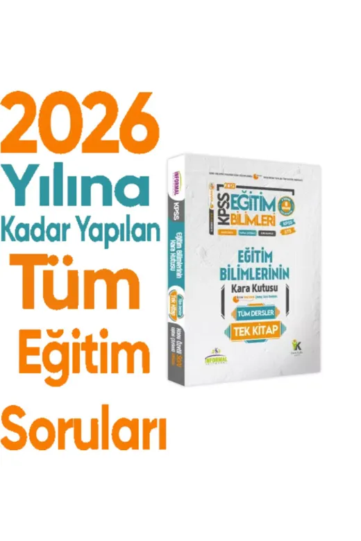 İnformal Yayınları EGITIMTEKKITAP4044 Kpss-Ags Eğitim Bilimlerinin Kara Kutusu Tüm Dersler Tek Kitap Özetli Çözümlü Çıkmış Soru Bankası