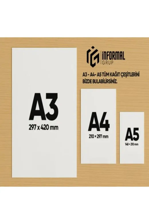 İnformal Yayınları İnfocopyA5-FOTO500 İnformal Fotokopi Kağıdı Premium Kalite A5 80 Gr 500 Yaprak 1. Hamur