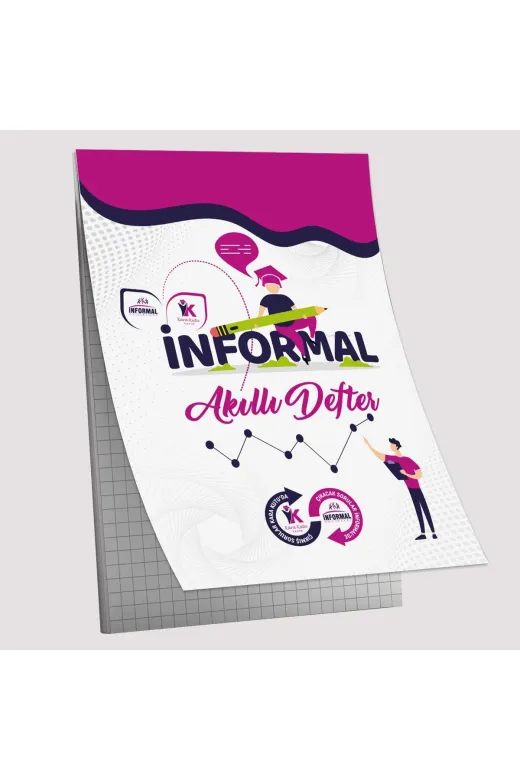 İnformal Yayınları informalA5krl-DFTR İnformal Akıllı Not Defteri 1 Adet A5 80 Gr 30 Yaprak 60 Sayfa