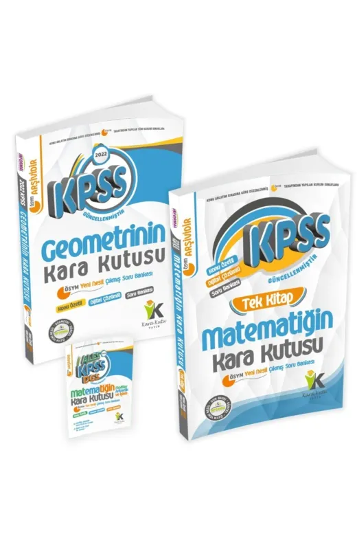 İnformal Yayınları KARAKUTUMAT&GEO 2026 Kpss Önlisans Kara Kutu Tek Kitap Matematik Ve Geometri Ösym Çıkmış Soru Bankası 2Li Set Özetli