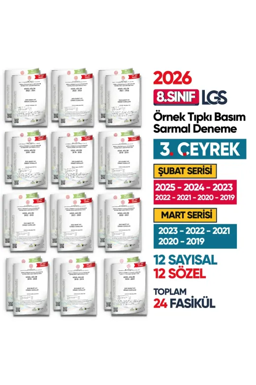 İnformal Yayınları KK6000ss 2026 8.sınıf Lgs 3. Çeyrek Örnek Soru Birebir Meb Tıpkı Basım Sayısal-Sözel Video Çözümlü