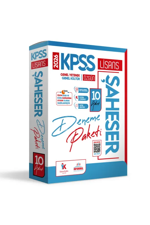 İnformal Yayınları kpss10lu 2026 Kpss Gygk Şaheser Türkiye Geneli Kurumsal 10Lu Dijital Çözümlü Paket Deneme
