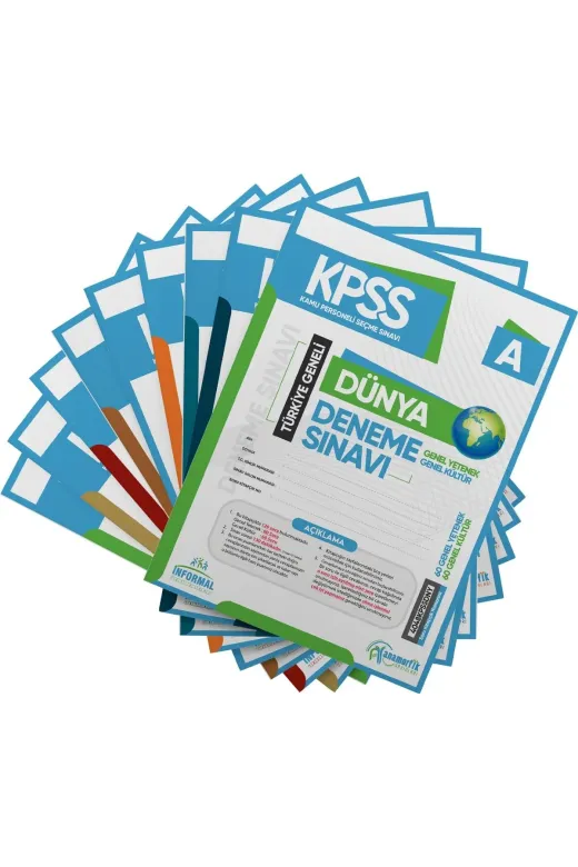 İnformal Yayınları KPSS2020MKK2 2026 Kpss Önlisans Gy-Gk Gezegen Serisi 8Li Paket Deneme Türkiye Geneli Dijital Çözümlü