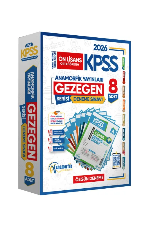 İnformal Yayınları KPSS2020MKK2 2026 Kpss Önlisans Gy-Gk Gezegen Serisi 8Li Paket Deneme Türkiye Geneli Dijital Çözümlü