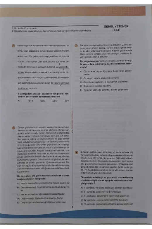 İnformal Yayınları KPSSÖSYMKARMAgygkDNM5 2026 Kpss Ösym Arşivi Çıkmış Soru Karma Genel Yetenek Genel Kültür D. Çözümlü Deneme 10/5.kitapçık