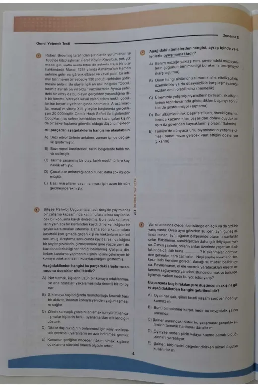 İnformal Yayınları KPSSÖSYMKARMAgygkDNM5 2026 Kpss Ösym Arşivi Çıkmış Soru Karma Genel Yetenek Genel Kültür D. Çözümlü Deneme 10/5.kitapçık