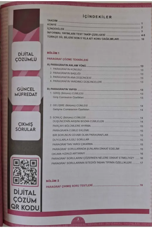 İnformal Yayınları KPSSPARAGRAF2021 Kpss Türkçenin Karakutusu Karma Paragraf2 Soru Bankası Ösym Soru Havuzu En Kapsamlı Çözümlü Paragraf