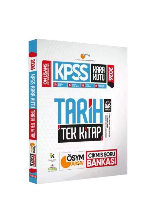 İnformal Yayınları KPSSTARIHMAN2LISET4044 2026 Kpss Ön Lisans Tarihin Kara Kutusu Tek Kitap Ve Manifesto Çözümlü Branş Deneme 2Li Seti