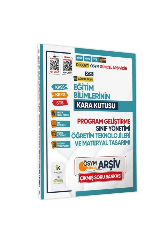 İnformal Yayınları MEH02518 2025 Meb-Ags Eğitim Bilimlerinin Kara Kutusu Program Geliştirme-Sınıf-Materyal Soru Bankası Çözümlü