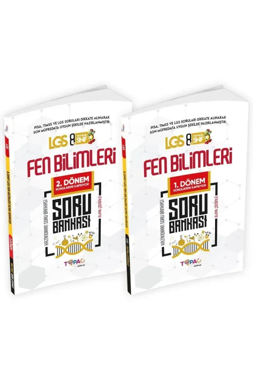 İnformal Yayınları TÜKK2020DGSSET 2026 8.sınıf Lgs Fen Bilimleri 2Li Set Dijital Çözümlü Soru Bankası