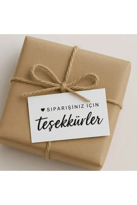 İnformal Yayınları TYCEF15310F31745C5CF2F900 ’’Siparişiniz Için Teşekkürler’’ Teşekkür Kartı 100 Ad 8X5Cm 300 Gr Mat Kuşe