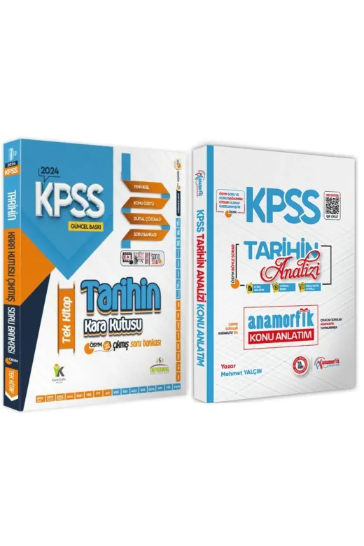 İnformal Yayınları TYCPEPIMLN170741580654750 Kpss Tarih 2Li Set Karakutu Ve Anamorfik Yayınları Analiz Konu Anlatım-Soru Bankası