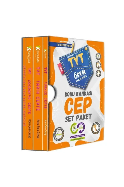 İnformal Yayınları TYTCEPSET4044 Tyt Ösym Analiz Serisi Konu Bankası Cep Set Paket