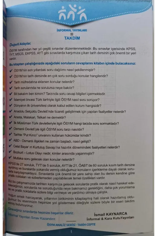 İnformal Yayınları TYTCEPSET4044 Tyt Ösym Analiz Serisi Konu Bankası Cep Set Paket