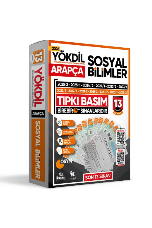 İnformal Yayınları YOKDILarapcaSOSYAL10TIPKI 2026 Yökdil Arapça Sosyal Bilimler Ösym Çıkmış Soru Tıpkı Basım 13Lü Deneme Paketi Türkiye Geneli