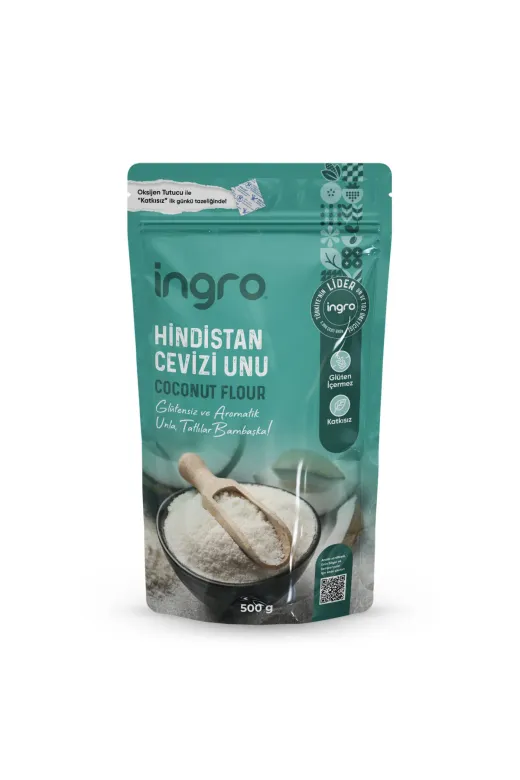İngro HNU01000 Glutensiz Hindistan Cevizi Unu 500 G