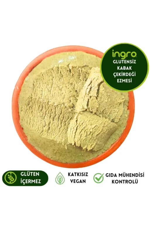 İngro KAH-1901-32-20-G1 Glutensiz Kabak Çekirdeği Ezmesi 380 G