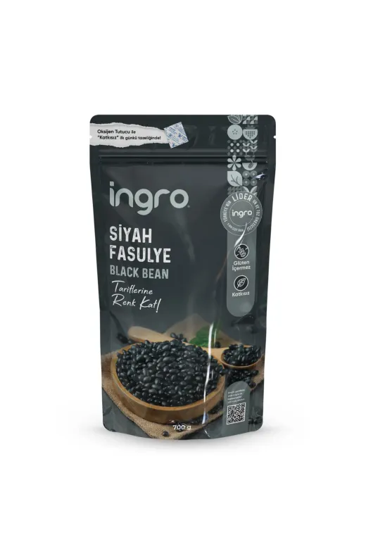 İngro SFT01000 Glutensiz Siyah Fasulye 700 G
