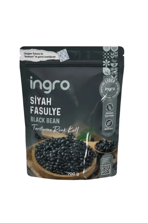 İngro SFT01000 Glutensiz Siyah Fasulye 700 G