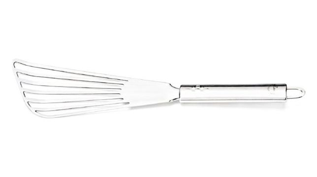 İnoks Eğri Krep Spatulası Krep Omlet Çevirici