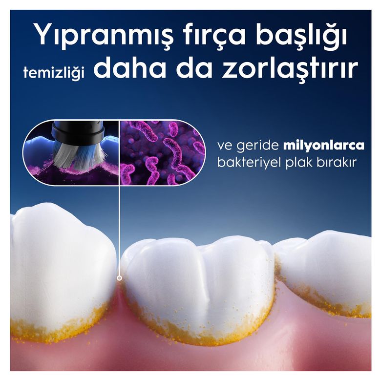Io Gentle Care Siyah Diş Fırçası Yedek Başlığı 4 Adet