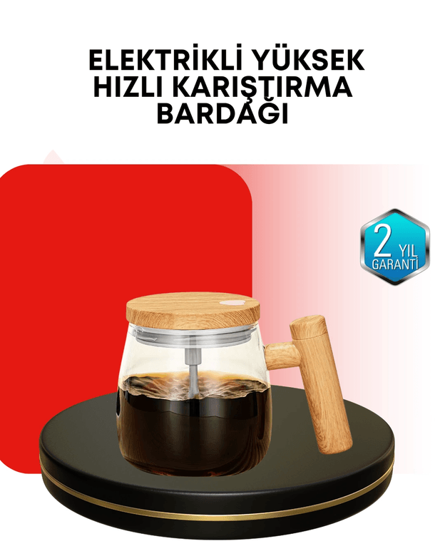 Ip6 Su Geçirmez Şarjlı Kupa – 3d Karıştırma, Sabit Sıcaklık, 400 Ml