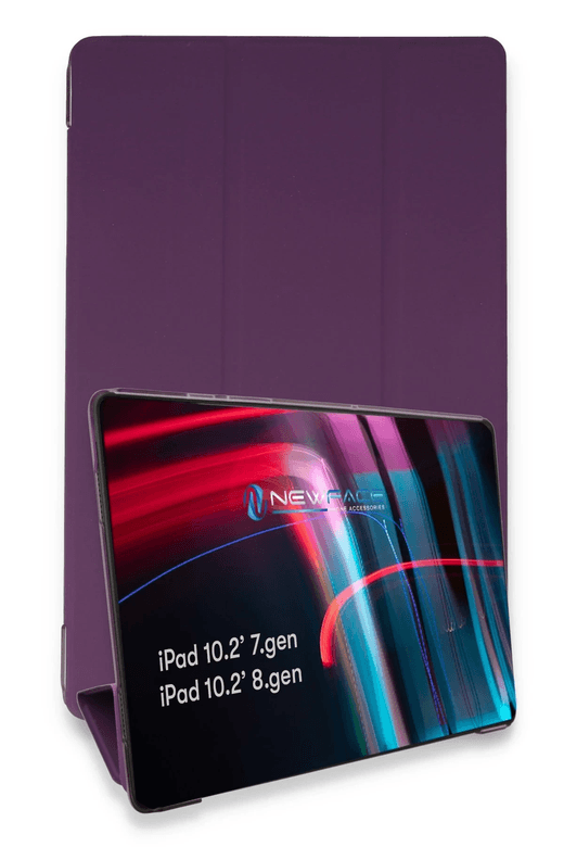 iPad 10.2 (7.nesil) Kılıf Tablet Smart Kılıf - Mor