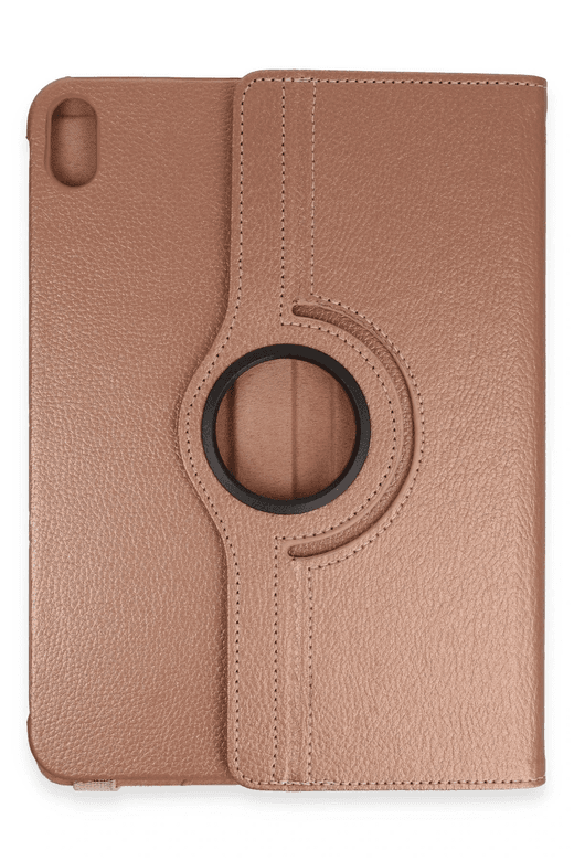 iPad 2022 10.9 (10.nesil) Kılıf 360 Tablet Deri Kılıf - Rose Gold
