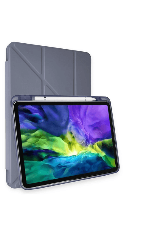 iPad Pro 11 (2024) Kılıf Kalemlikli Mars Tablet Kılıfı - Lavender