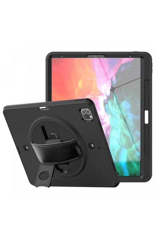 iPad Pro 12.9 (2021) Kılıf Strap-C Otterbox Tablet Kapak - Siyah