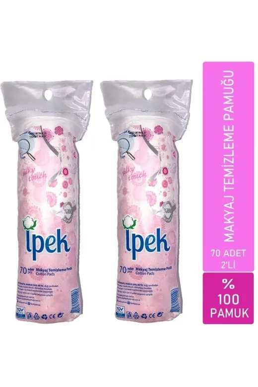 İpek FSBRCKDHR123001216 Ipek Makyaj Temizleme Pamuklu Pedi 70Li X 2