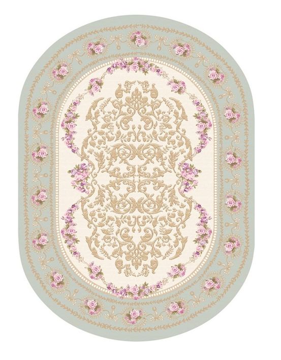 İpek Latex Oval Kaymaz Taban Halı-FASHİON-(130x190)