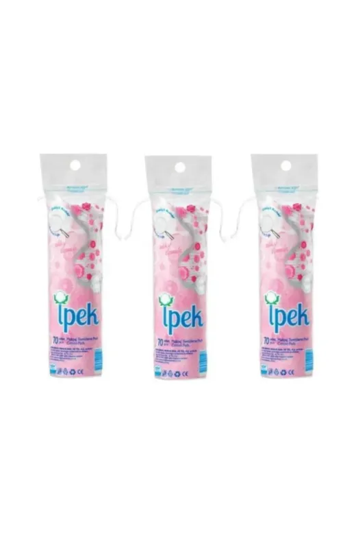 İpek TYB835RQ1SRTL88W49 Pamuk Makyaj Temizleme Pedi 3X70Li