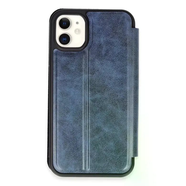 İphone 11 Kılıf Flip Cover - Lacivert