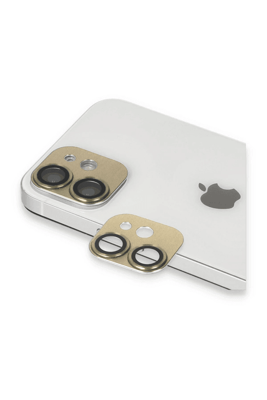 iPhone 11 Pers Alüminyum Kamera Lens - Gold