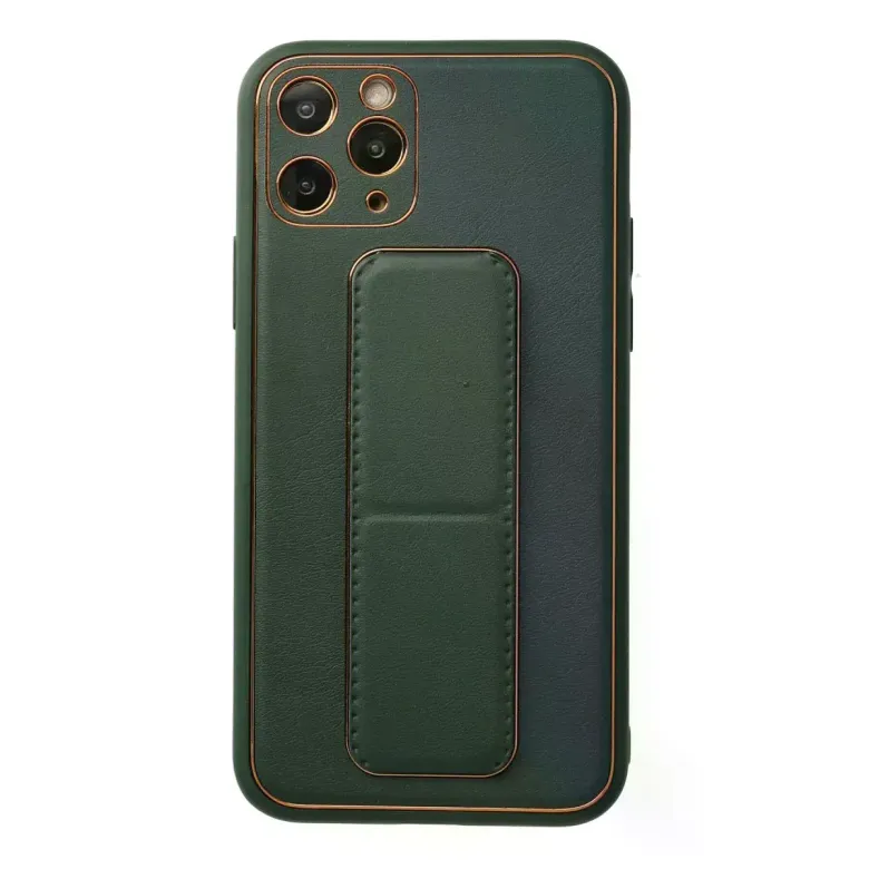 iPhone 11 Pro Kılıf Coco Deri Standlı Kapak - Yeşil