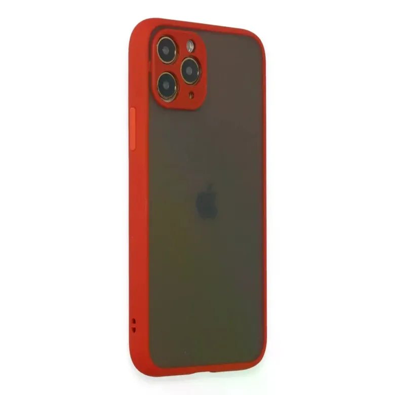 İphone 11 Pro Kılıf Montreal Silikon Kapak - Kırmızı