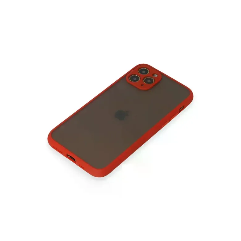 İphone 11 Pro Kılıf Montreal Silikon Kapak - Kırmızı