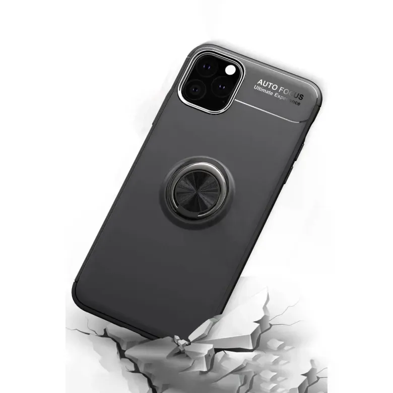 İphone 11 Pro Kılıf Range Yüzüklü Silikon - Mavi