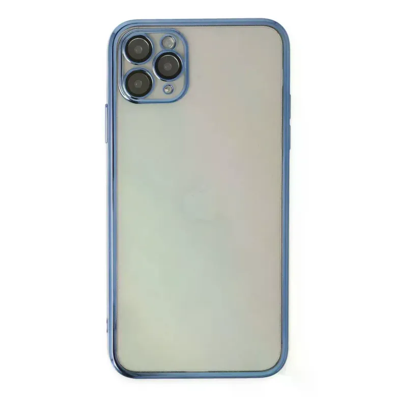 iPhone 11 Pro Kılıf Razer Lensli Silikon - Açık Mavi