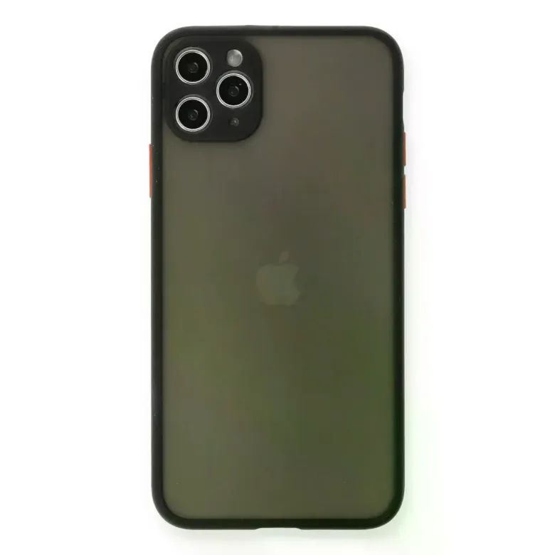 İphone 11 Pro Max Kılıf Montreal Silikon Kapak - Siyah