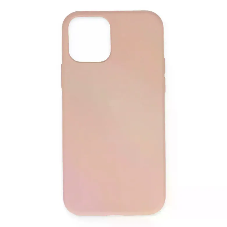 iPhone 11 Pro Max Kılıf Nano içi Kadife Silikon - Pudra